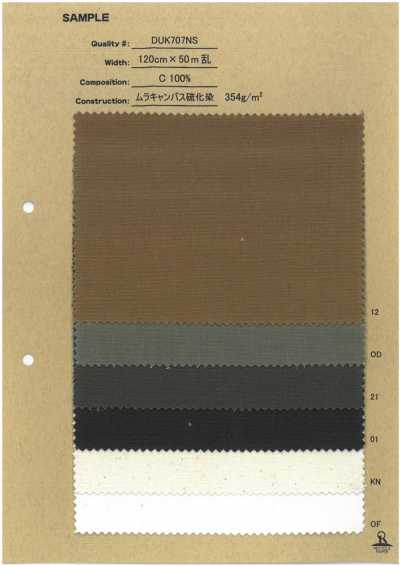 DUK707NS Vải Bố Canvas Nhuộm Sulfua Loang