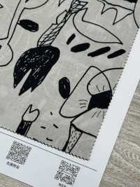 7025-1610-10 60 Hoa Doodle Vải Cotton Lawn Cỏ Hokkoh Ảnh phụ