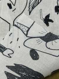 7025-1610-10 60 Hoa Doodle Vải Cotton Lawn Cỏ Hokkoh Ảnh phụ