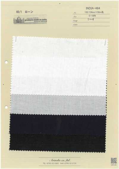 INDIA-484 Vải Cotton Lawn 60/1