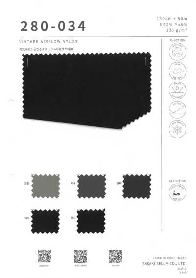 280-034 Nylon Cổ điển Thoáng Khí