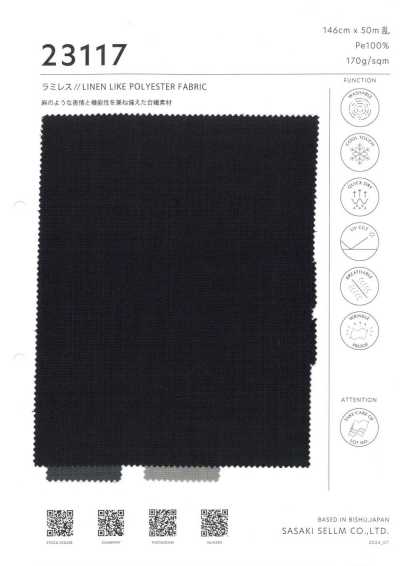 23117 Ramirez // Vải Polyester Giả Linen