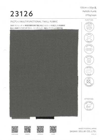 23126 Tebian Twill Co Giãn 2 Chiều
