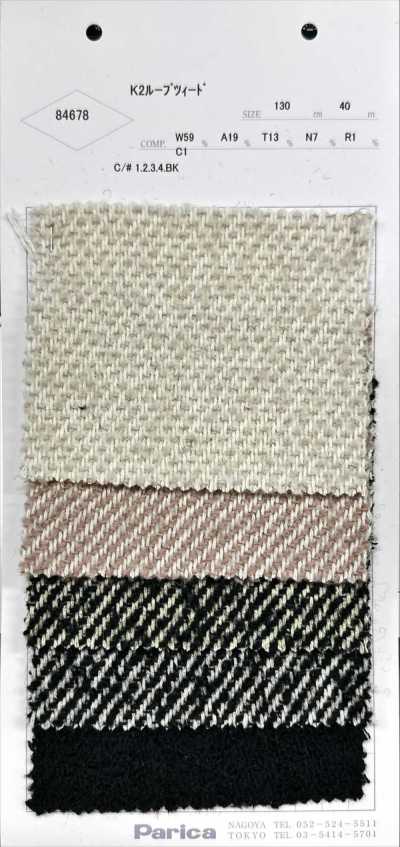 84678 K2 Vải Tweed Sợi Vòng