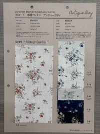 850524 SEVENBERRY® Unbleached Vải Broadcloth Cotton Antique Day Vintage Garden VANCET Ảnh phụ