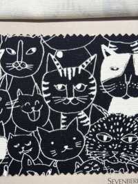 850536 SEVENBERRY® Vải Oxford Cotton Không Tẩy Trắng Nyan Comics VANCET Ảnh phụ