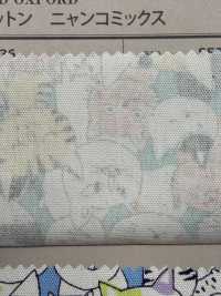 850536 SEVENBERRY® Vải Oxford Cotton Không Tẩy Trắng Nyan Comics VANCET Ảnh phụ