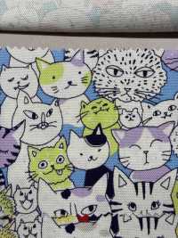 850536 SEVENBERRY® Vải Oxford Cotton Không Tẩy Trắng Nyan Comics VANCET Ảnh phụ