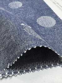 KYC240-58-D9 30x20 Nhuộm Sợi Vải Thô Dungaree Jacquard Khổ Rộng Uni Textile Ảnh phụ