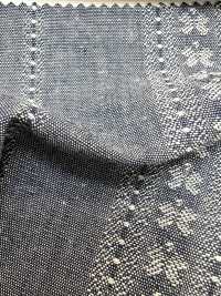 KYC240-58-D10 30x20 Nhuộm Sợi Vải Thô Dungaree Jacquard Khổ Rộng Uni Textile Ảnh phụ
