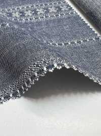 KYC240-58-D10 30x20 Nhuộm Sợi Vải Thô Dungaree Jacquard Khổ Rộng Uni Textile Ảnh phụ