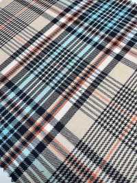 KYC411-D3 Chăm Sóc Vàng Kẻ Caro Nhuộm Sợi T/C[Vải] Uni Textile Ảnh phụ