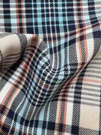 KYC411-D3 Chăm Sóc Vàng Kẻ Caro Nhuộm Sợi T/C[Vải] Uni Textile Ảnh phụ