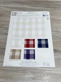 KYC421-D1 T/C Nhuộm Sợi Paraca Kẻ Caro Vàng Chăm Sóc[Vải] Uni Textile Ảnh phụ