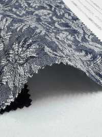 KYC424-W-D1 Cotton Rayon Sợi Gai Nhuộm Sợi Jacquard[Vải] Uni Textile Ảnh phụ