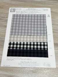 KYC636-W-D1 Vải Cotton Typewritter Omi Nhuộm Nhuộm Sợi 60 độ Khổ Rộng Tẩy Trắng Uni Textile Ảnh phụ