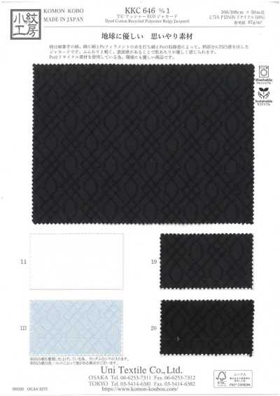 KKC646-D1 T/C Jacquard ECO Xử Lý Wash