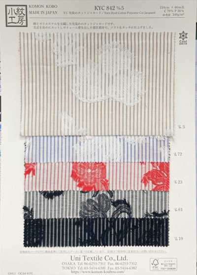 KYC842-D5 T/C Nhuộm Sợi Jacquard Cắt