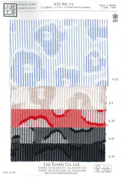 KYC842-D8 T/C Nhuộm Sợi Jacquard Cắt