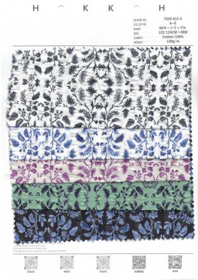 7026-615-5 Vải Cotton Lawn 60 Họa Tiết Trang Trí