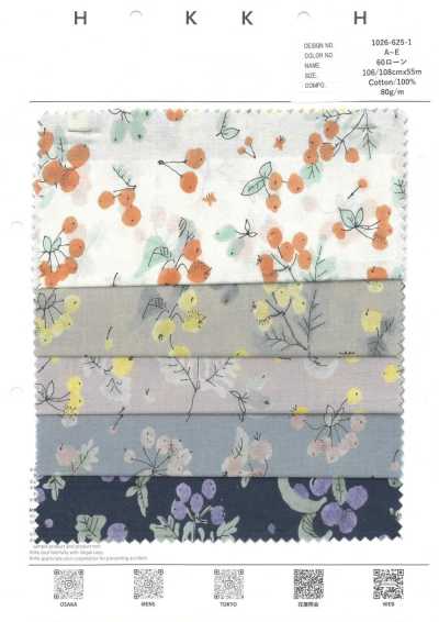 1026-625-1 60 Vải Cotton Lawn Thực