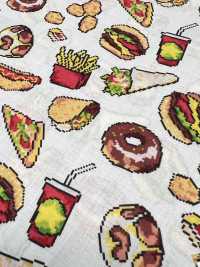 1026-626-1 60 Vải Cotton Lawn 6195 Hamburger Hokkoh Ảnh phụ