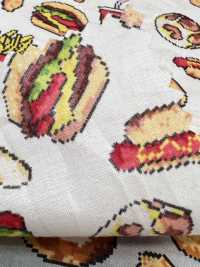 1026-626-1 60 Vải Cotton Lawn 6195 Hamburger Hokkoh Ảnh phụ