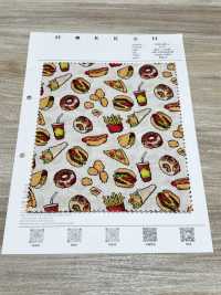 1026-626-1 60 Vải Cotton Lawn 6195 Hamburger Hokkoh Ảnh phụ