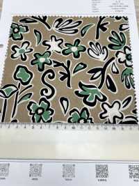 7026-630-3 60 Vải Cotton Typewritter Kika Flower Hokkoh Ảnh phụ