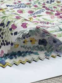 4026-660-2 60 Bông Hoa Màu Nước Trên Vải Cotton Lawn Hokkoh Ảnh phụ