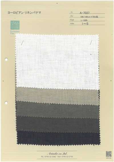 A-7027 Vải Linen Panama Kiểu Châu Âu