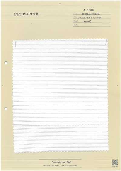 A-1686 C/E/viscose Vải Sọc Nhăn