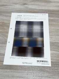 14418 50 Chỉ Vải Broadcloth đơn Kẻ Caro SUNWELL Ảnh phụ