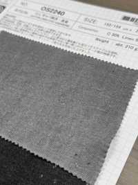 OS2240 HEMP/C Vải Gabardine Tannin Hồng, Nhuộm Than SHIBAYA Ảnh phụ