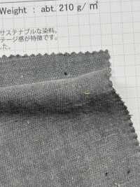 OS2240 HEMP/C Vải Gabardine Tannin Hồng, Nhuộm Than SHIBAYA Ảnh phụ