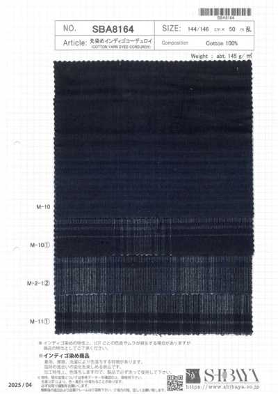 SBA8164 Nhung Tăm Nhuộm Sợi Indigo