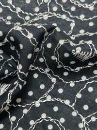KPL600-DK2-54 60 Vải Cotton Lawn Thêu In Cỏ Uni Textile Ảnh phụ