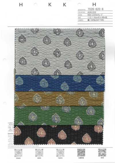 7026-620-6 80 Vải Cotton Lawn Miracle Wave Họa Tiết Nhỏ Provence