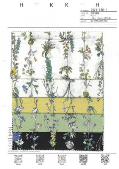 3026-650-1 Vải Cotton Lawn 60