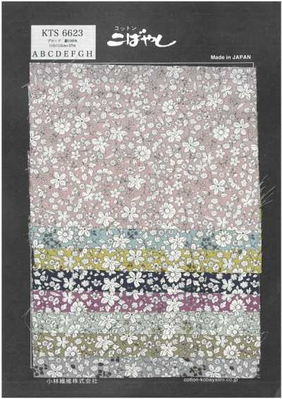 KTS6623 Vải Broadcloth In Hoa