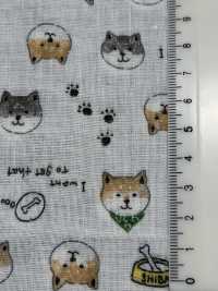 KTS6485 In Hình Shiba Inu Vải Gạc Gạc đôi Ảnh phụ