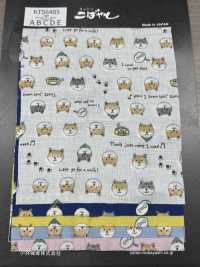 KTS6485 In Hình Shiba Inu Vải Gạc Gạc đôi Ảnh phụ