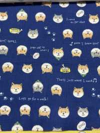 KTS6485 In Hình Shiba Inu Vải Gạc Gạc đôi Ảnh phụ