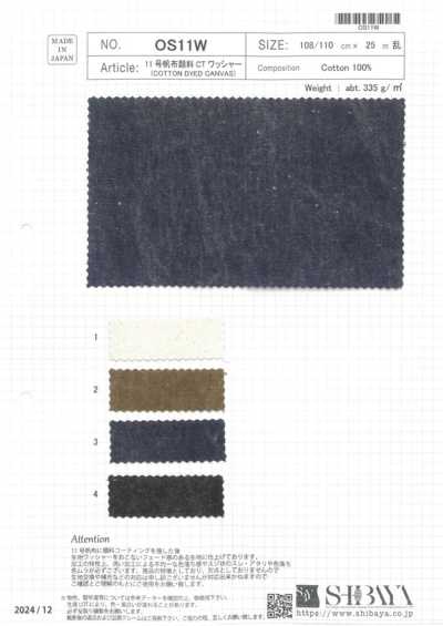 OS11W Vải Canvas Số 11 Nhuộm Pigment Xử Lý CT Washer