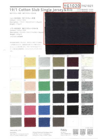 YG1020 Vải Cotton Tenjiku Raffy 19/1