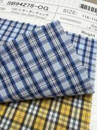 SB94275-OG Kẻ Caro Tartan 100/2[Vải] SHIBAYA Ảnh phụ