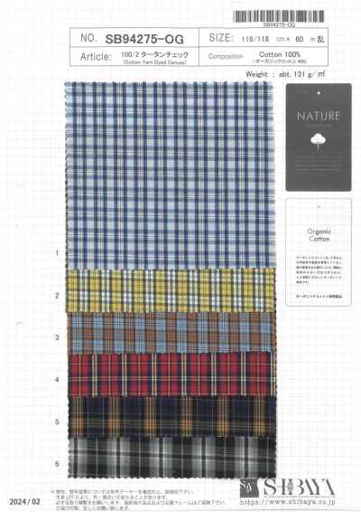 SB94275-OG Kẻ Caro Tartan 100/2