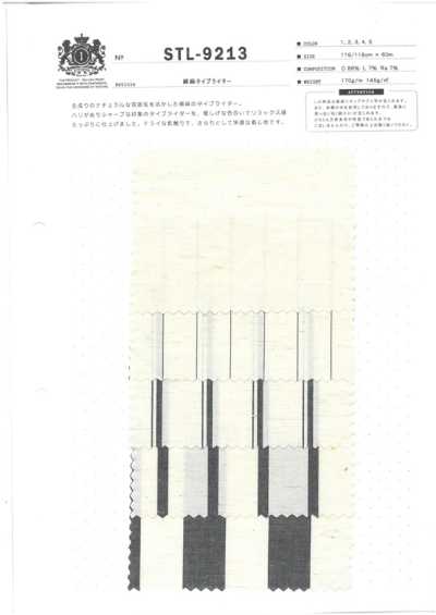 STL-9213 Vải Cotton Typewritter Pha Sợi Gai