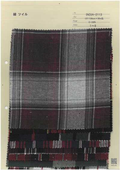 INDIA-2113 Vải Chéo Cotton