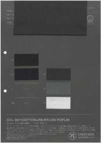 1053553 CO+ 80/1 COTTON×RE:NYLON POPLIN[Vải] Takisada Nagoya Ảnh phụ